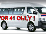 41 passengers in 8 seat minibus