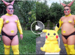 Fat idiot with Pokemon