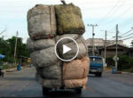 Overloaded vehicle