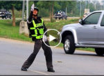 Thai police dancer